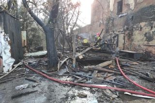 Łódź. Śmiertelny pożar na Chojnach. Zginęły dwie osoby [ZDJĘCIA].