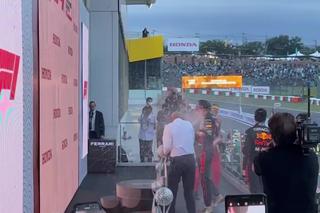 Bartosz Kurek z żoną na wyścigu F1 w Japonii