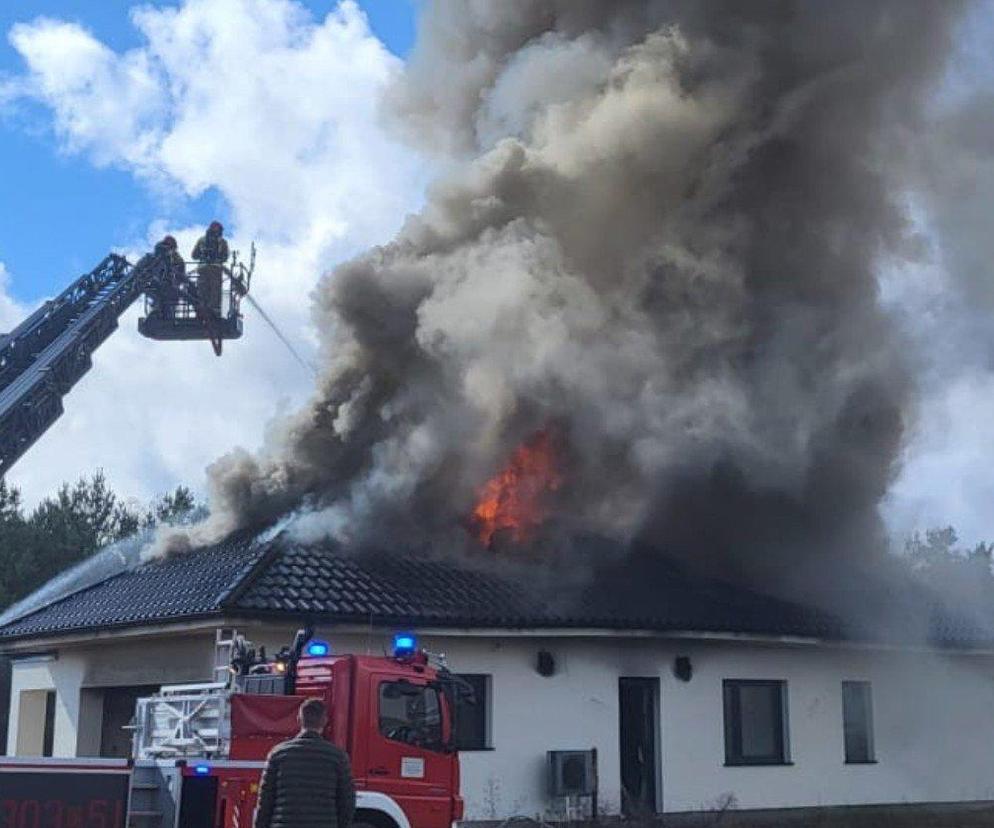 Ogień strawił nowiutki dom, lada chwila rodzina miała w nim zamieszkać. Teraz nie ma dokąd pójść