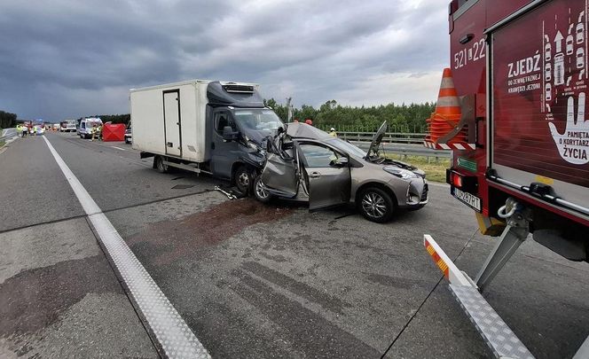 Wypadek s17 woj lubelskim