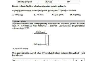 Egzamin gimnazjalny 2019 - część przyrodnicza