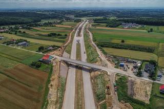 Zdjęcia z placu budowy S7 Kraków - Widoma, czerwiec 2024