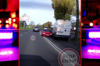 Wyprzedzał na trzeciego i zderzył się z busem. Film trafił do sieci, a piratem w mitsubishi zainteresowała się policja
