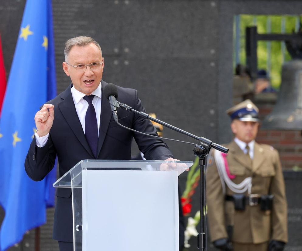 Andrzej Duda na Obchodach 80. rocznicy wybuchu Powstania Warszawskiego