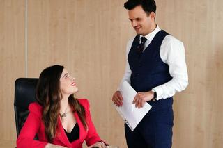 Barwy szczęścia odc. 2869. Agata (Natalia Zambrzycka), Ignacy Kieliszewski (Olaf Staszkiewicz)