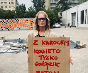 Magda Cielecka maszeruje dla Rafała Trzaskowskiego