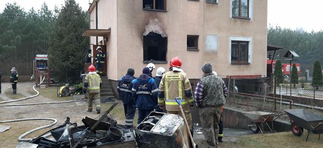 Głęboki Bród. Pożar domu. Ogień pojawił się w kuchni