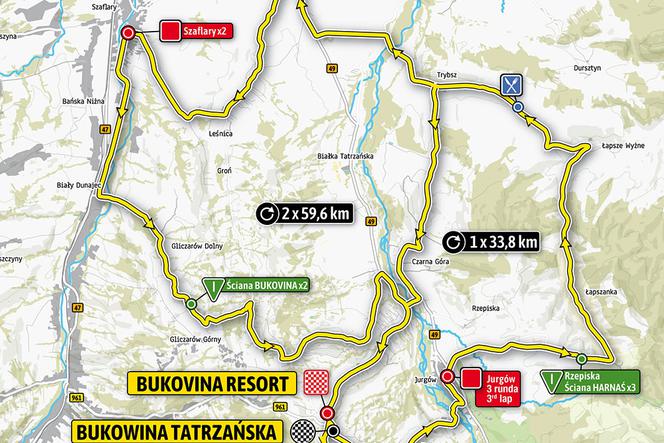 Tour de Pologne 2019: Etap VII MAPA