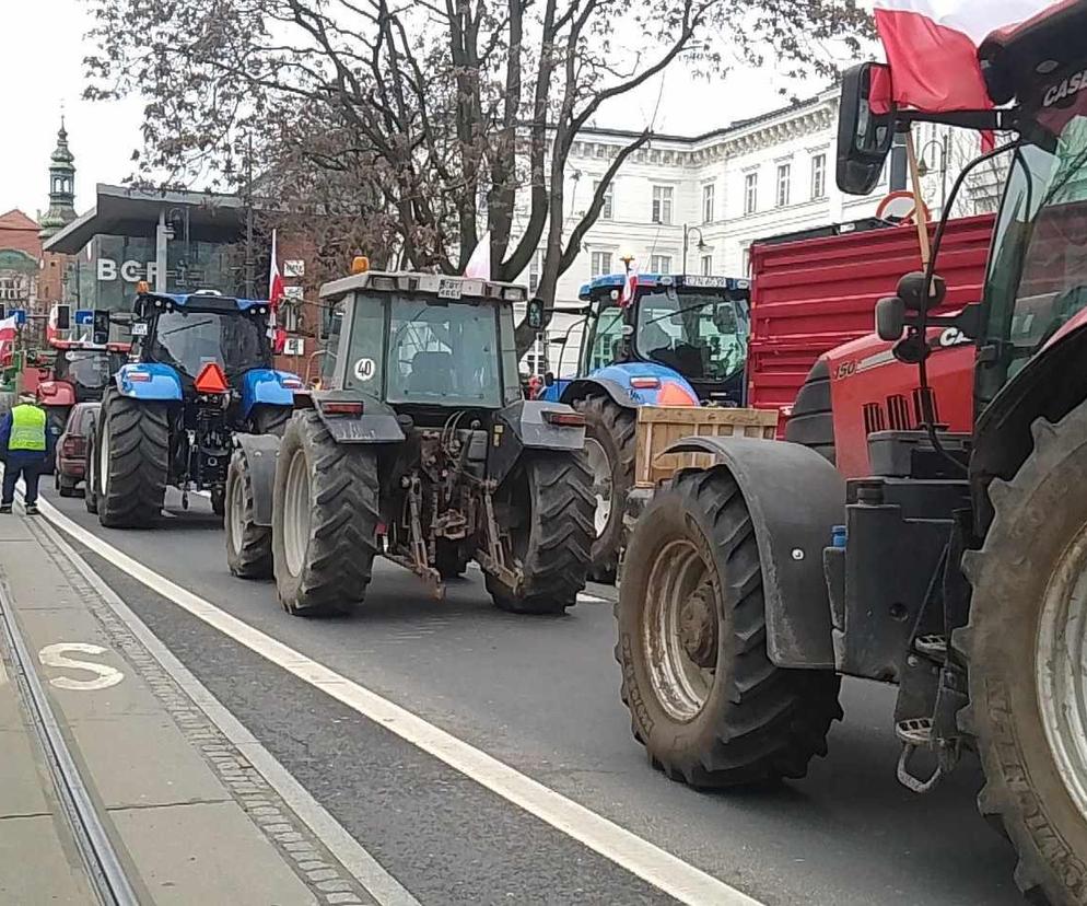Protest rolników w Bydgoszczy
