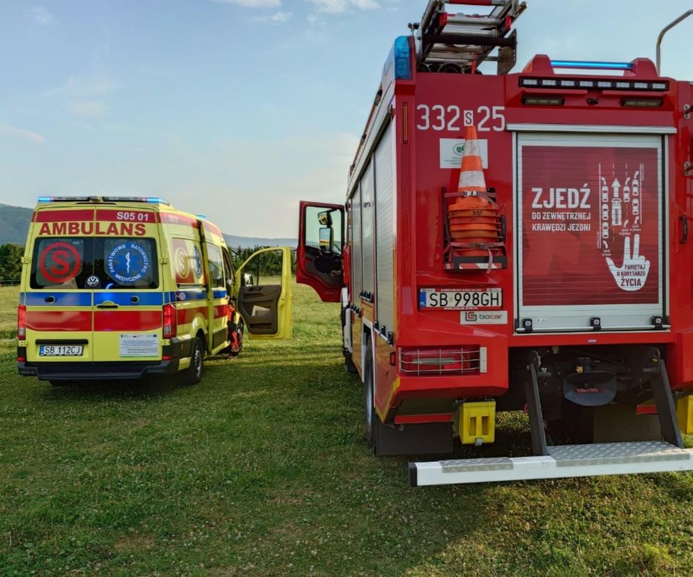 Szybowiec przeleciał tuż nad głową nastolatki jadącej na koniu