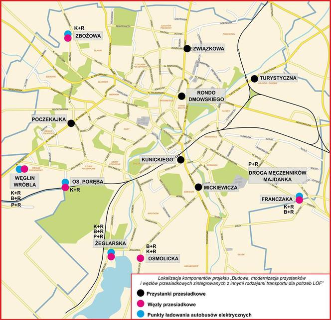 mapa przystankow lublin Lublin będzie miał parkingi Park&Ride. Znamy ich lokalizacje 