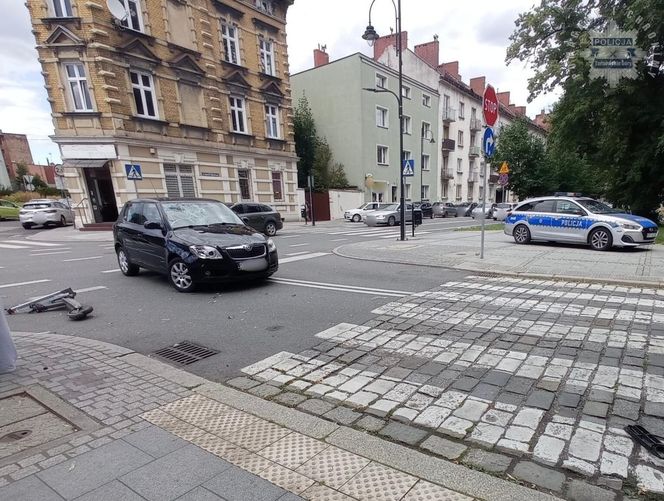Potrącenie kierującego hulajnogą w Tarnowskich Górach