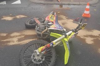 Powiat Kozienicki: Wypadek i kolizja w Aleksandrówce - Oba zdarzenia z udziałem motocykli crossowych i niemal w tym samym casie