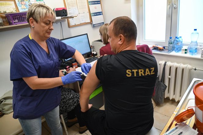 Szczepienie strażaków w powiecie gryfińskim 