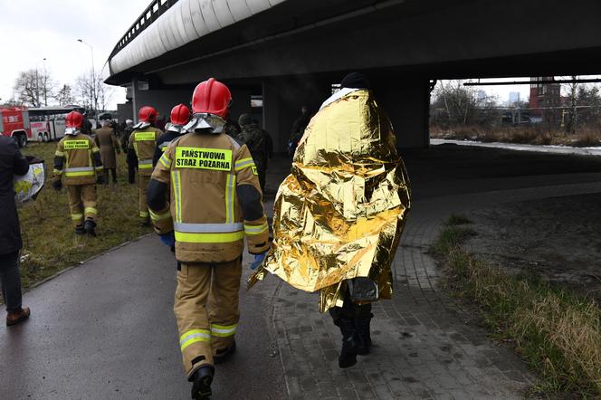  Miejsce zderzenia dwóch autobusów na ul. Gdańskiej w Szczecinie