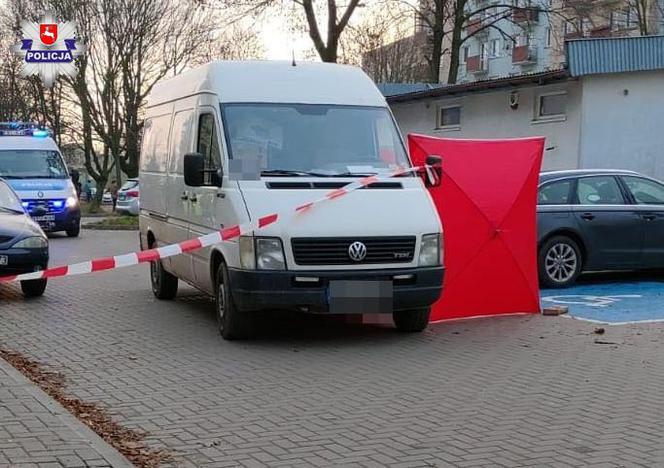 Straszny wypadek na parkingu w Świdniku