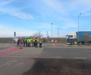 Protest rolników w Medyce