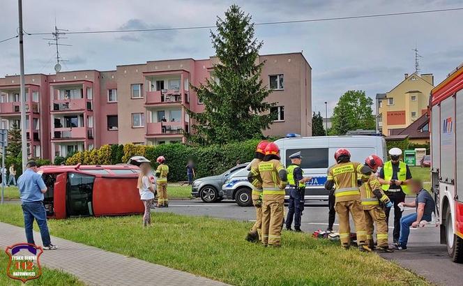 Zderzenie dwóch samochodów na ul. Jaśkowickiej w Tychach