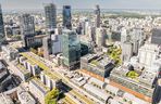 Montaż fasady na biurowcy Studio A w Warszawie