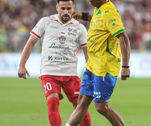 Ronaldinho na Stadionie Śląskim w meczu gwiazd Polska - Brazylia