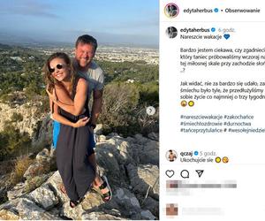 Edyta Herbuś z ukochanym na wakacjach