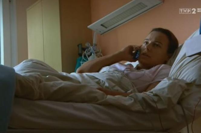 M jak miłość odc. 1028. Magda (Anna Mucha) w szpitalu
