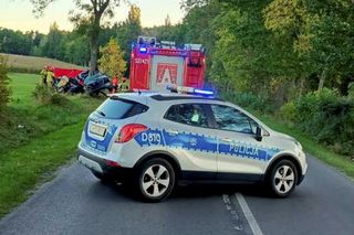 Tragiczny wypadek w Zalesiu. Nie żyje 23-letni kierowca BMW