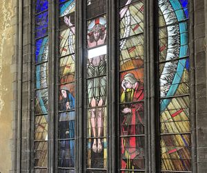 Ścianka wspinaczkowa w kościele św. Antoniego Padewskiego w Brukseli