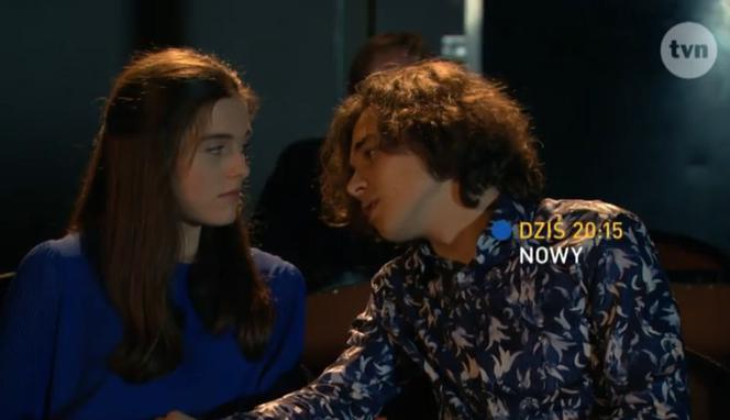 Na Wspólnej, odc. 3019. Przemek (Eryk Cichowicz), Monika (Karolina Oldyńska)