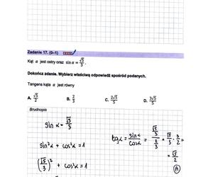 Matura próbna 2023 - odpowiedzi z matematyki