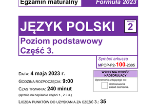 Matura język polski 2023 - arkusze PDF 2 (wypracownaie)