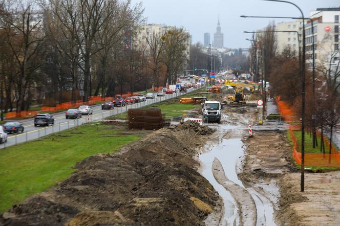 Zmiana organizacji ruchu w związku z budową linii tramwajowej do Wilanowa