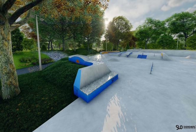 Koncepcja nowego skateparku w Rybniku