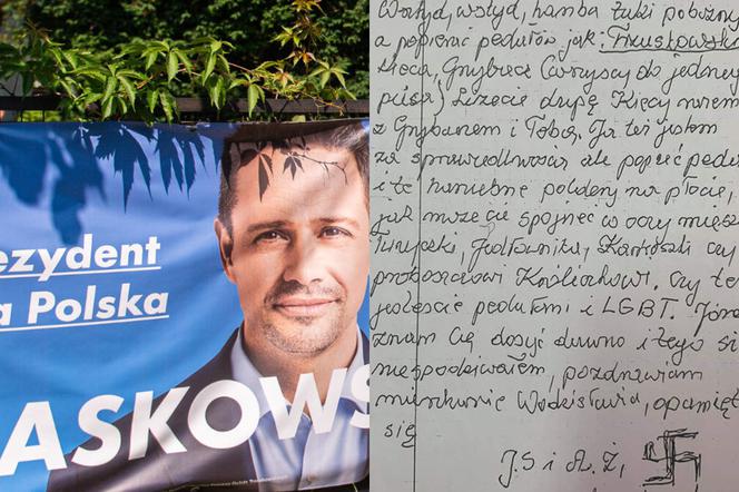 Zwolennik Trzaskowskiego dostał ohydny list od sąsiada. Taki pobożny, a popiera pedałów
