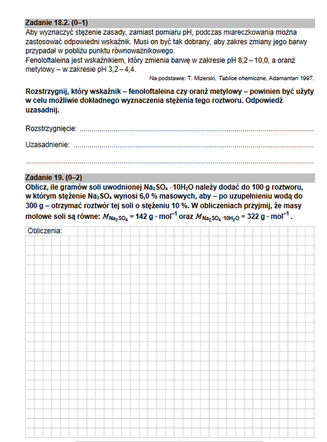 Matura rozszerzona 2022 chemia - arkusz PDF