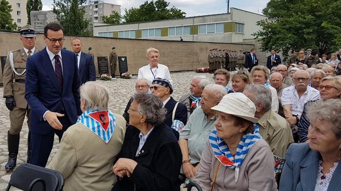 Premier Mateusz Morawiecki na obchodach Narodowego Dnia Pamięci Ofiar Niemieckich Nazistowskich Obozów Koncentracyjnych i Obozów Zagłady