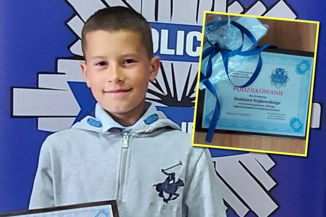 10-letni Damian uratował życie mężczyzny