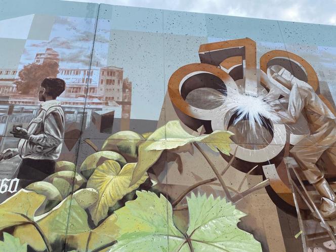 Nowy mural w Zielonej Górze. Za nami uroczyste odsłonięcie dzieła na ścianie Aresztu w Zielonej Górze 