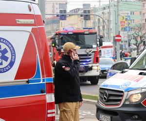 Wypadek na placu Rodła w Szczecinie