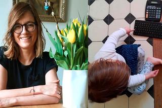 Magdalena Biejat ma podłogę w kratkę i fikuśne półki