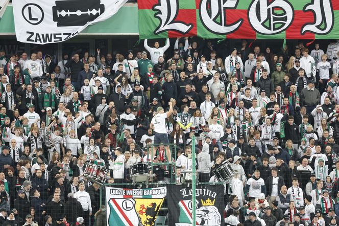 Legia Warszawa - Lech Poznań: Zdjęcia kibiców z klasyku i 13. kolejki PKO BP Ekstraklasy