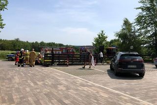 Wypadek motocyklistów w Baryczce