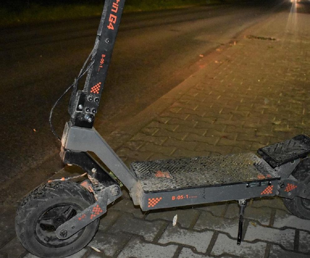 Pijani 16-latkowie jechali jedną hulajnogą. Nie mieli kasków. Teraz jeden walczy o życie
