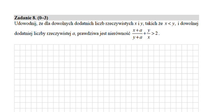 Matura 2020 rozszerzona matematyka. Przykładowe zadania egzaminacyjne