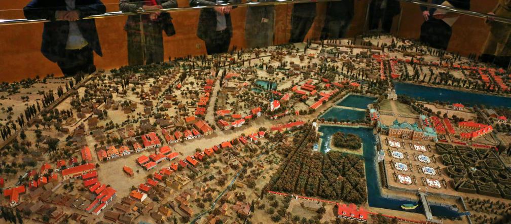 Wystawa w Muzeum Historycznym. Makieta Białegostoku