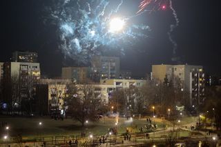 Noc sylwestrowa 2024/25 w Warszawie