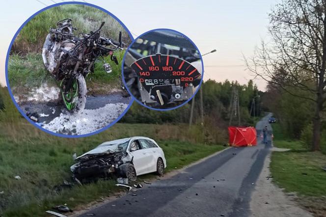 Horror w Mariance. Auto roztrzaskane, motocykl w strzępach, 41-latek nie żyje