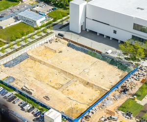 Plac Centralny w Warszawie pod koniec budowy