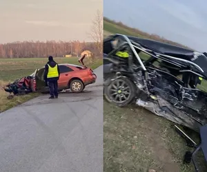 Tragiczny wypadek w woj. lubelskim. Zginął 59-letni kierowca, 19-latek jest w ciężkim stanie