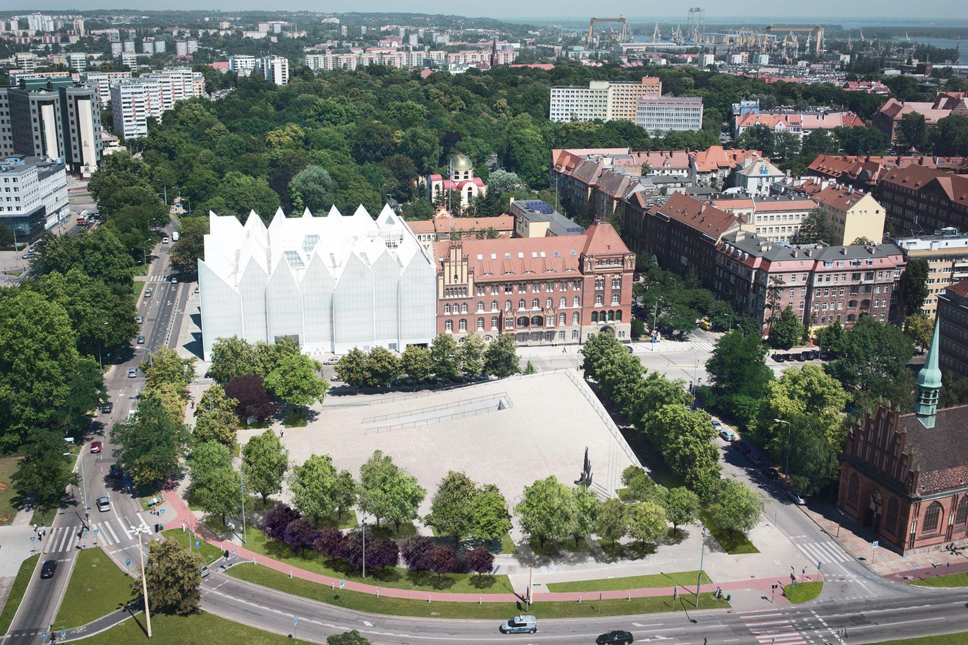 Plac Solidarności w Szczecinie: będzie więcej drzew i zbiornik retencyjny